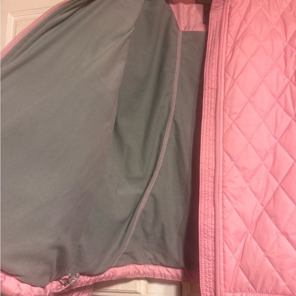 LL BEAN winter fall jacket puffer Quilted Jacket size large pink - Picture 2 of 4